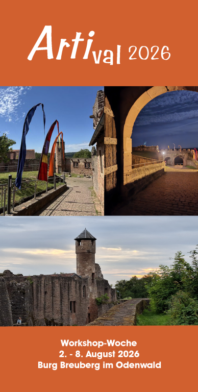 Postkarte Artival 2025 V11 B Beere Seite 1